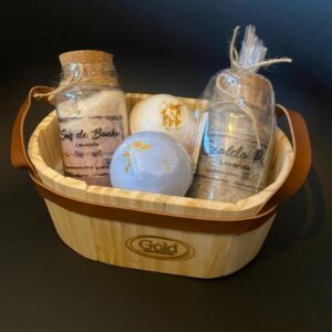 SAIS DE BANHO E ESCALDA PÉS(SAIS)ACOMPANHA BANHEIRA DE MADEIRA PARA DECORAR AMBIENTE